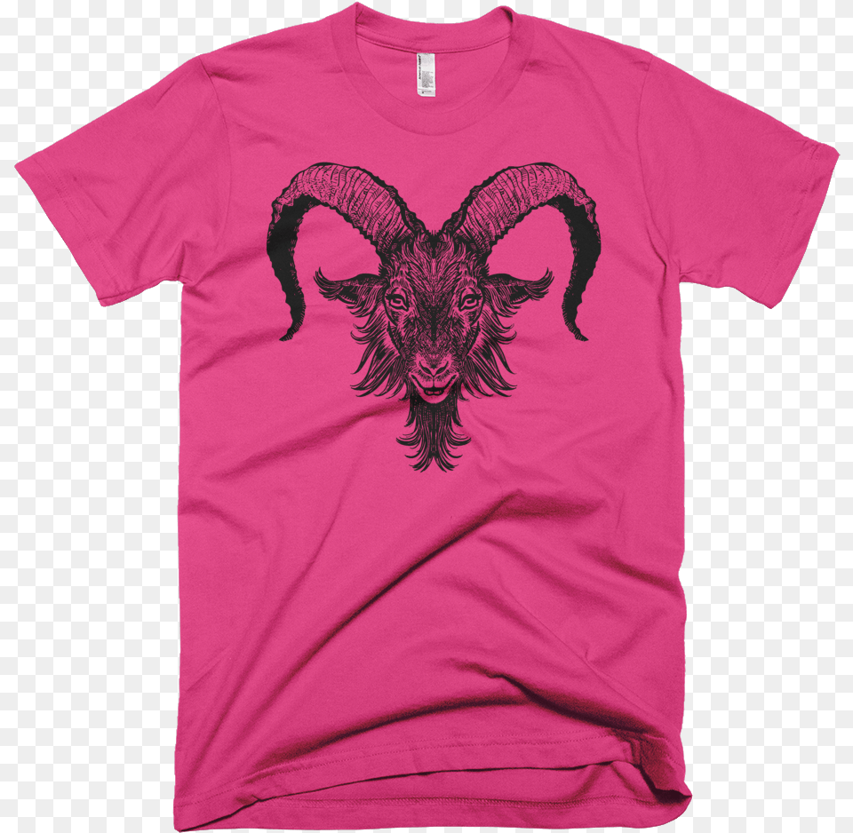Black Goat Men39s Cotton Tee T Shirt, Clothing, T-shirt Png Image