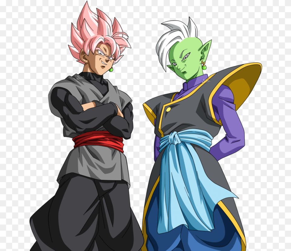 Black Goku And Zamasu, Book, Comics, Publication, Baby Free Png