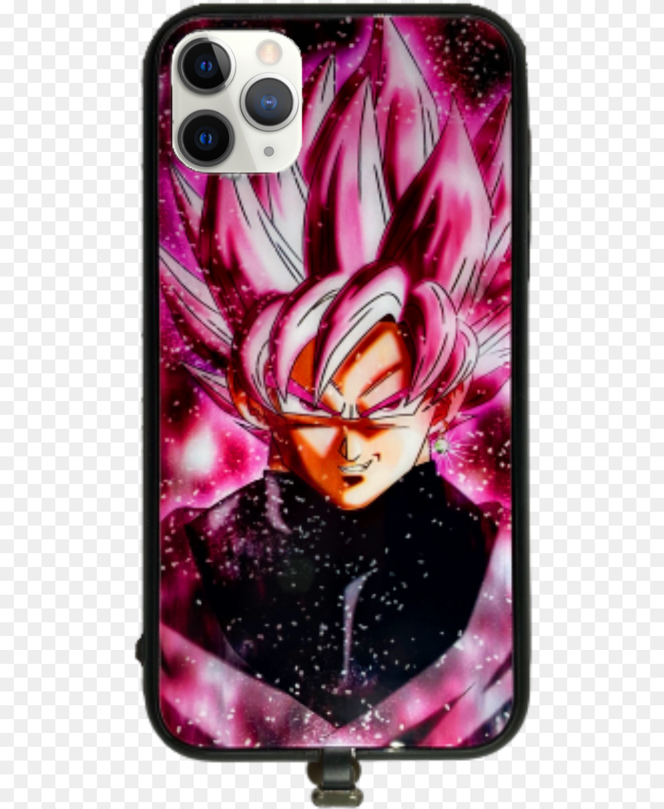 Black Goku Led Iphone Case U2013 Glowcasestore Dragon Ball, Book, Comics, Publication, Adult Png Image