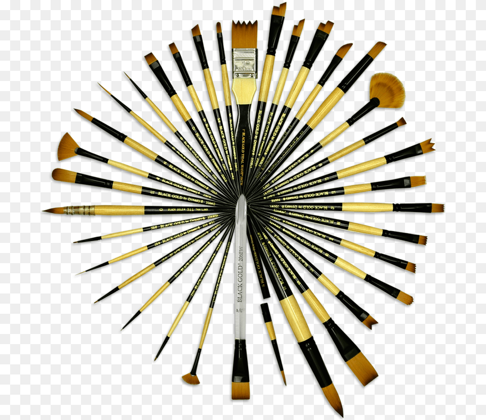 Black Gold Dynasty Brush, Device, Tool Png Image