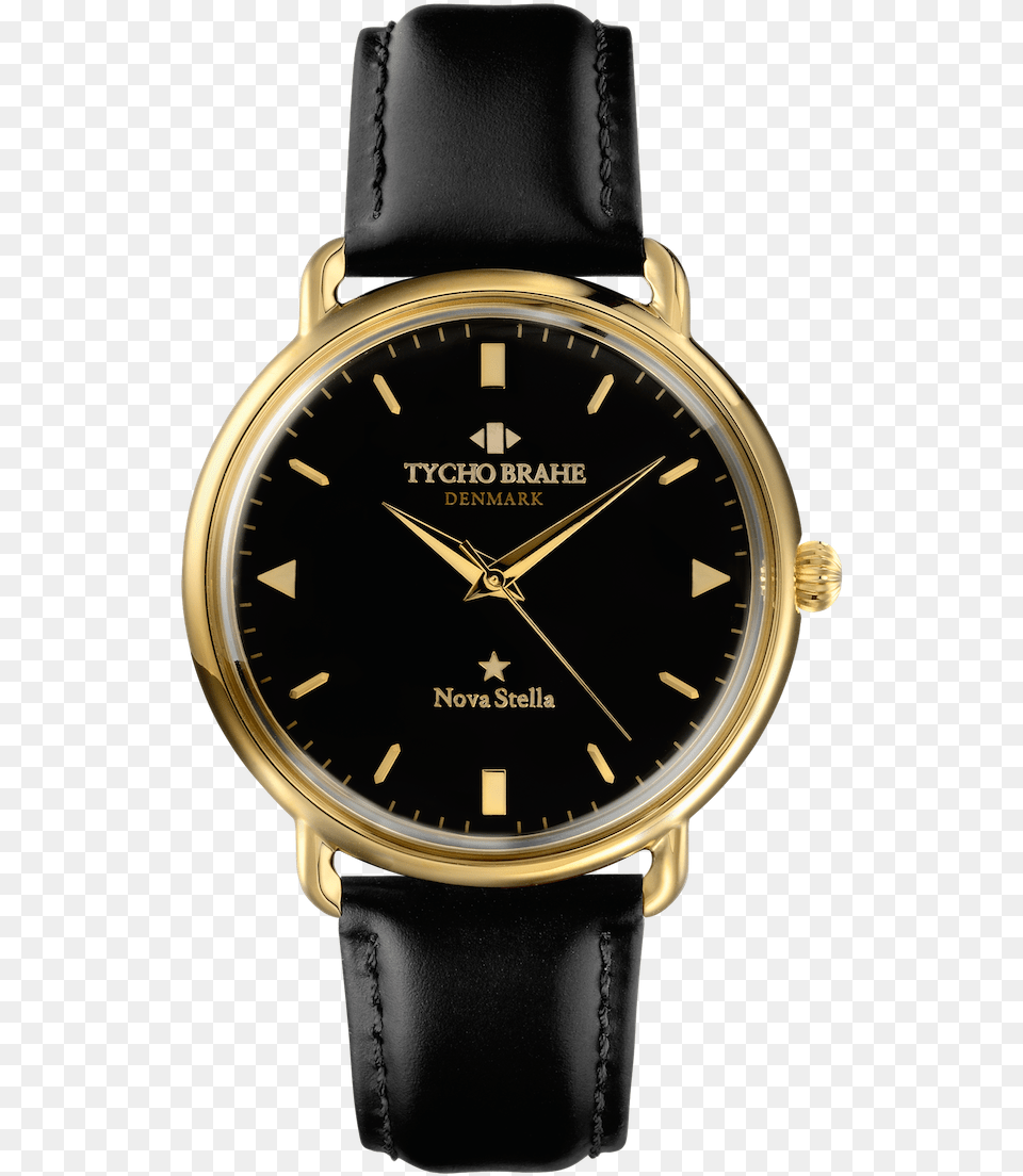 Black Gold Leather Black And Gold Watch, Arm, Body Part, Person, Wristwatch Free Png