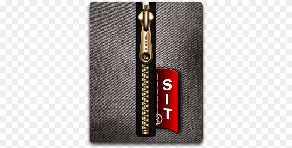 Black Gold Sit Icon Icon Of Compression Software, Zipper Free Transparent Png