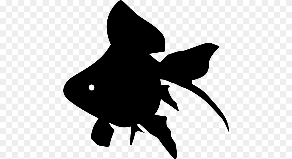 Black Goldfish Silhouette, Astronomy, Moon, Nature, Night Free Png