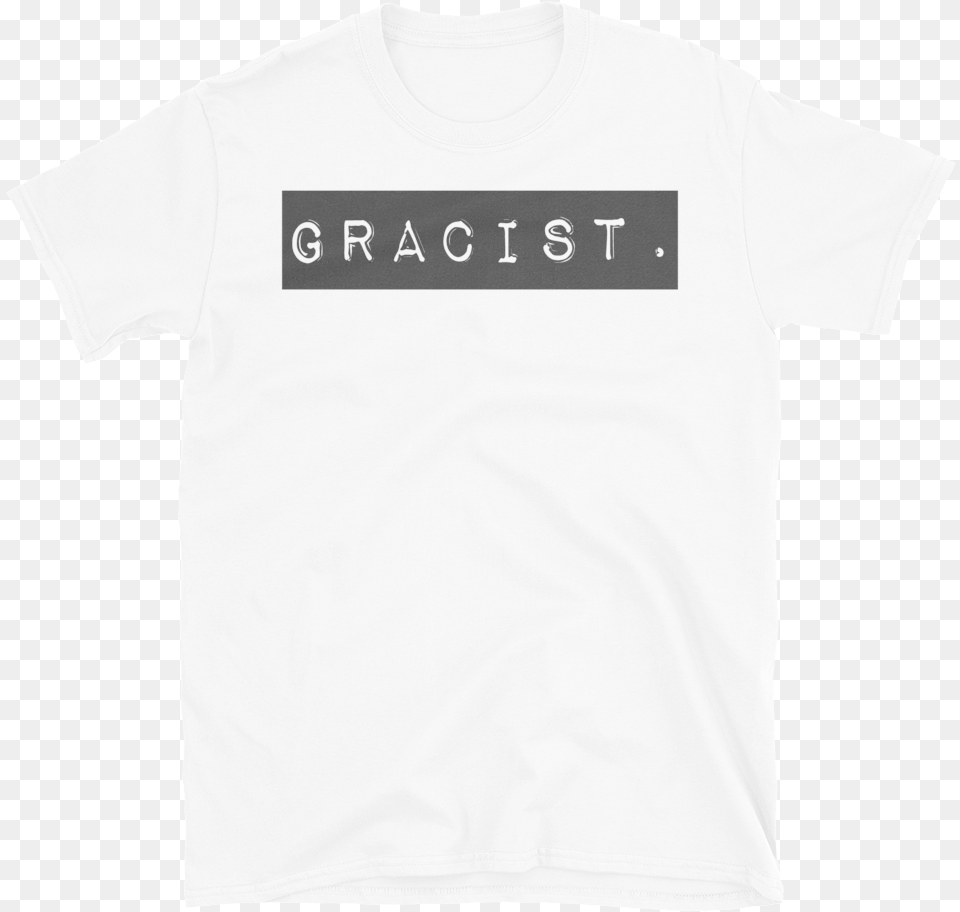 Black Gracist Mockup Flat Front White Active Shirt, Clothing, T-shirt Free Png Download