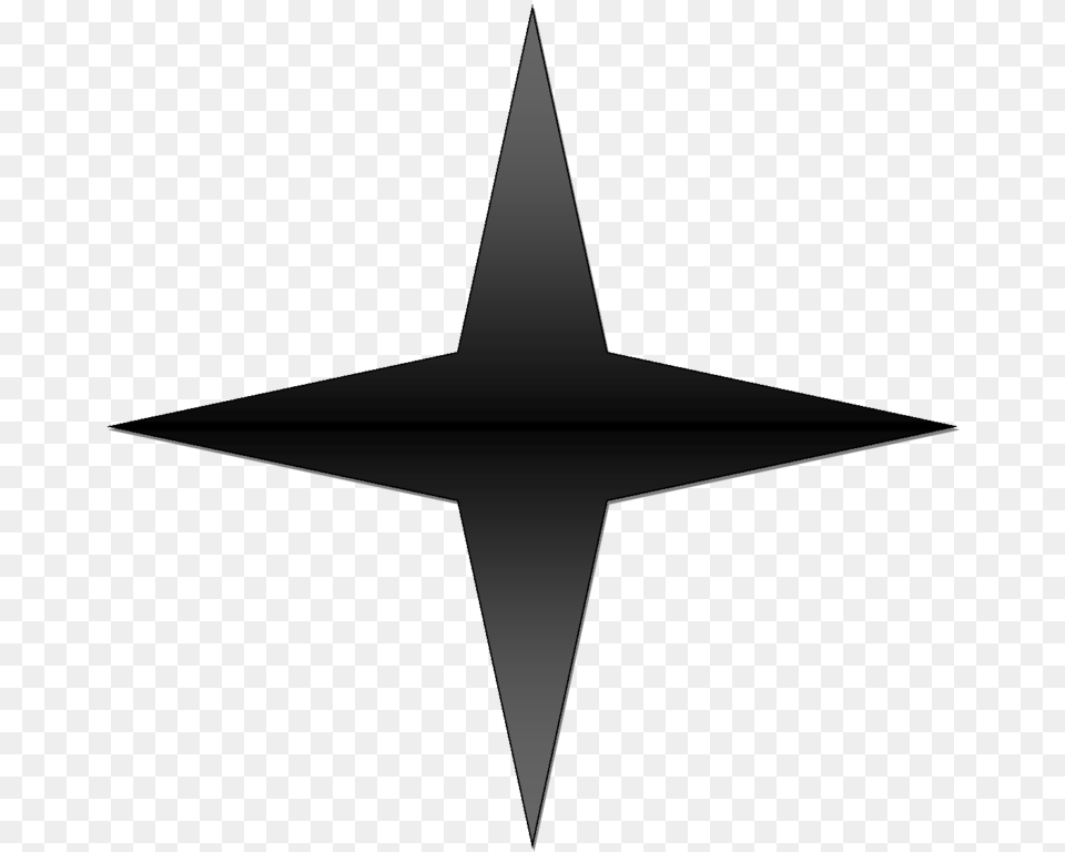 Black Gradient Point Star, Star Symbol, Symbol Free Png