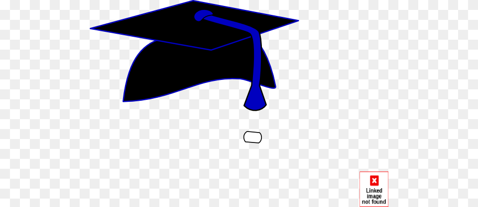 Black Graduation Cap Blue Tassel Clip Art For Web, People, Person, Animal, Fish Png