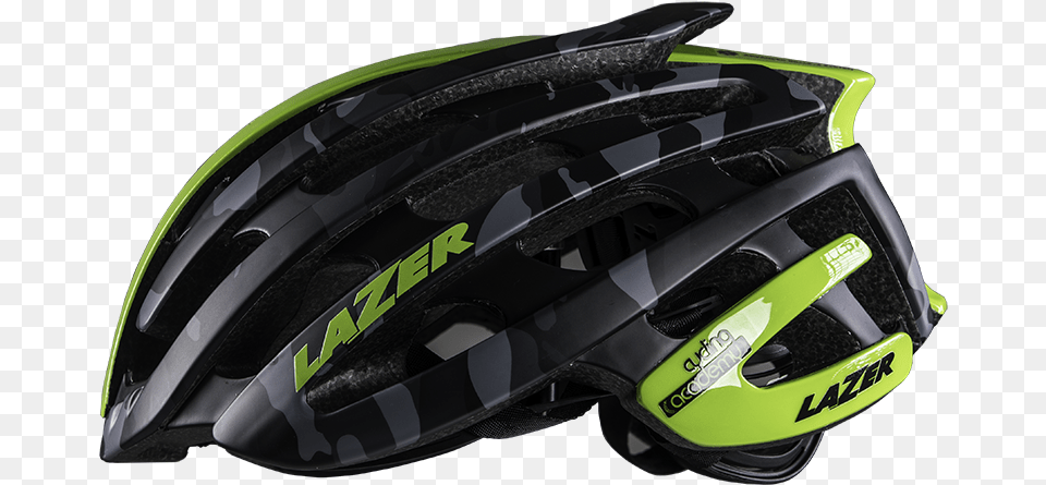 Black Green Cycling Academy Helmet Bicycle Helmet, Crash Helmet, Car, Transportation, Vehicle Png Image