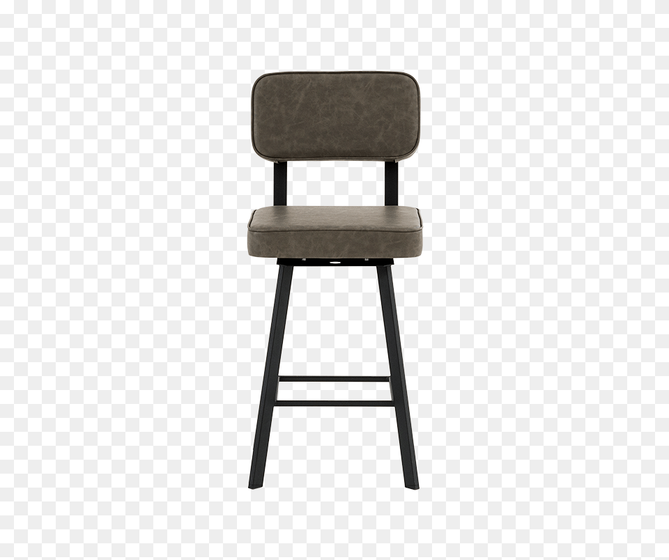 Black Grey Stool, Chair, Furniture Png Image