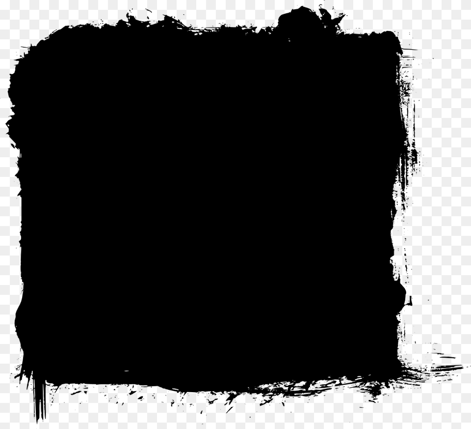 Black Grunge Square, Gray Png Image