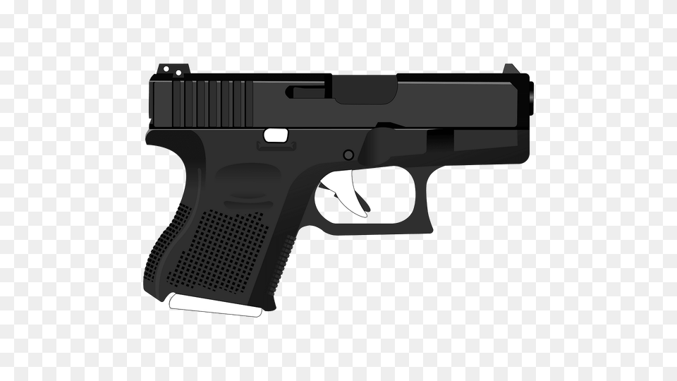 Black Gun Clipart, Firearm, Handgun, Weapon Free Png Download