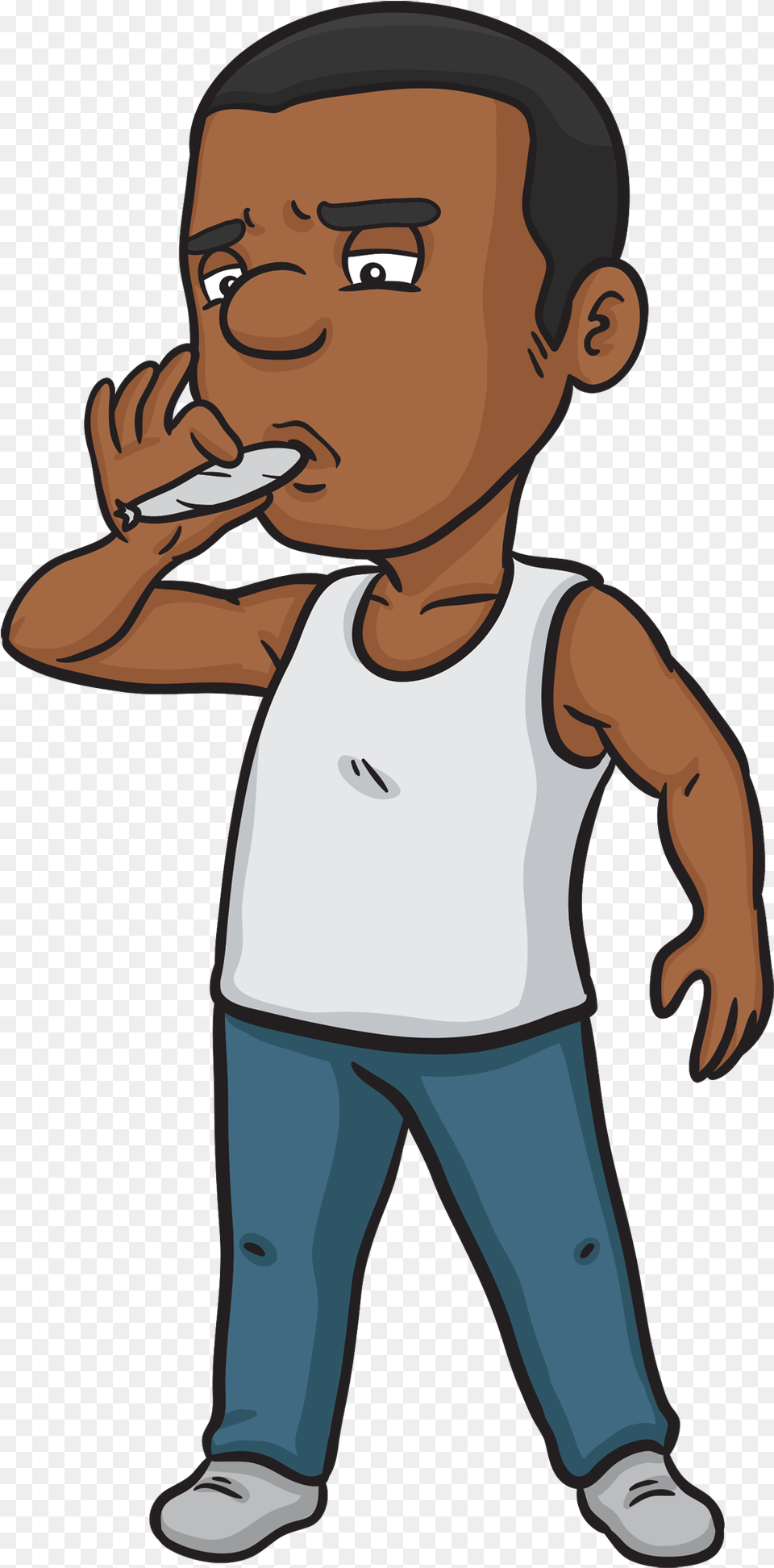 Black Guy Man Smoking Weed Cartoon, Baby, Face, Head, Person Free Transparent Png