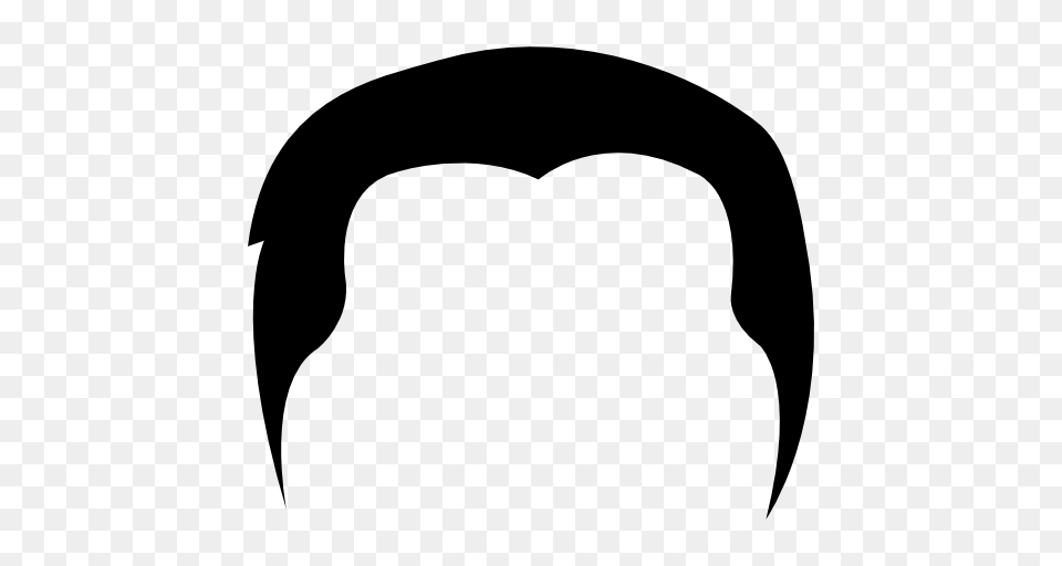 Black Hair Clipart Mens Hair, Gray Free Png