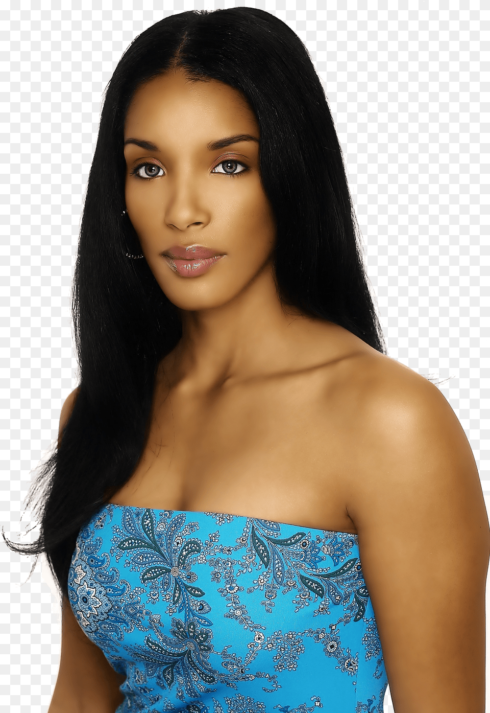 Black Hair Model Free Png