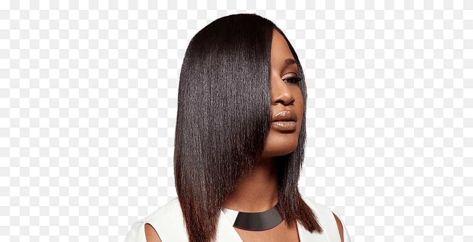 Black Hair Texture In 2020 Shoulder Length, Adult, Black Hair, Face, Female Free Png Download