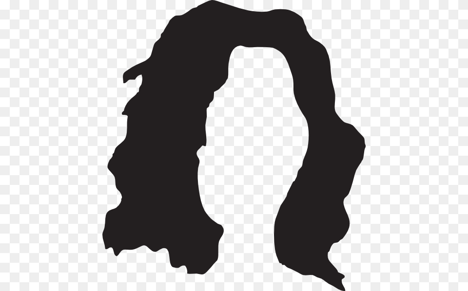 Black Hair Wig Clipart Black Hair Clipart, Silhouette, Stencil, Clothing, Coat Free Transparent Png