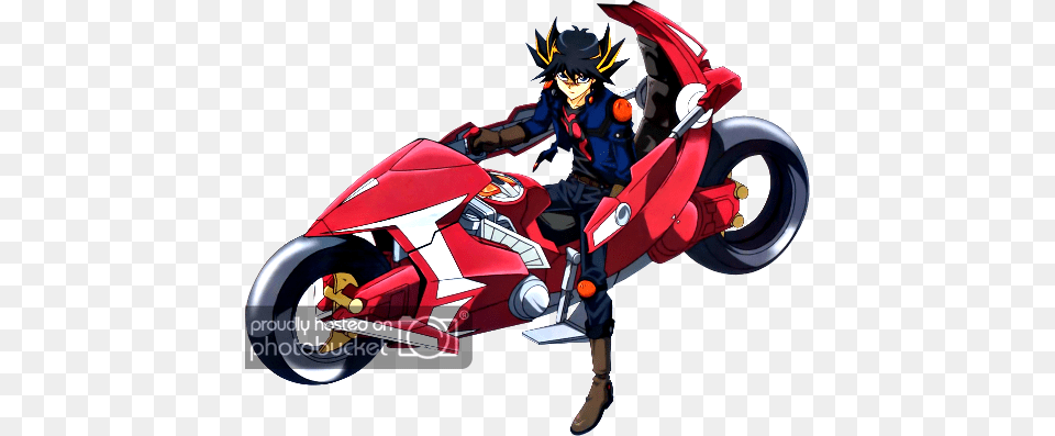 Black Hair Yellow Lines Yu Gi Oh 5ds Bike, Motorcycle, Vehicle, Transportation, Book Png