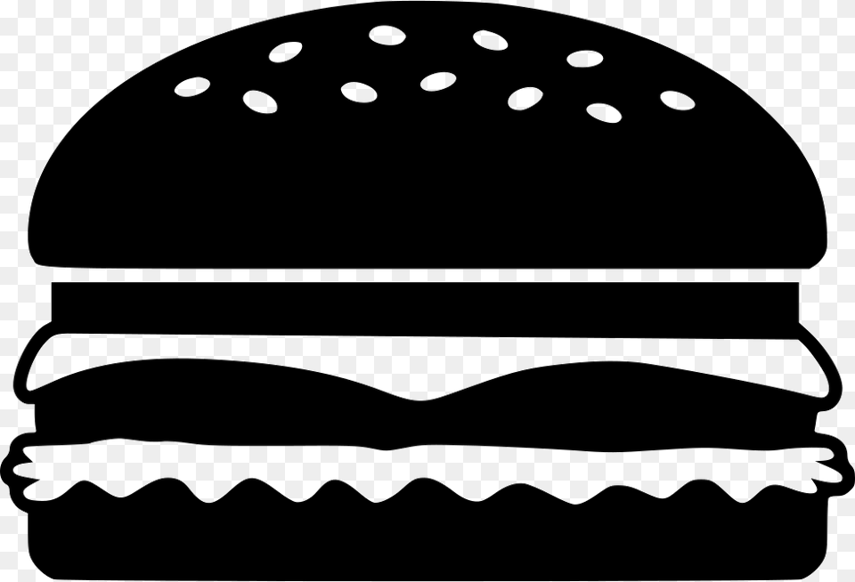 Black Hamburger Clipart, Burger, Food, Stencil, Smoke Pipe Png Image