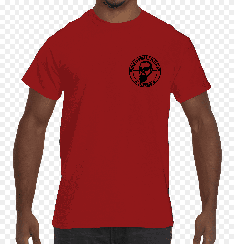 Black Hammer Precision Black Amp Red Red, Clothing, T-shirt Png