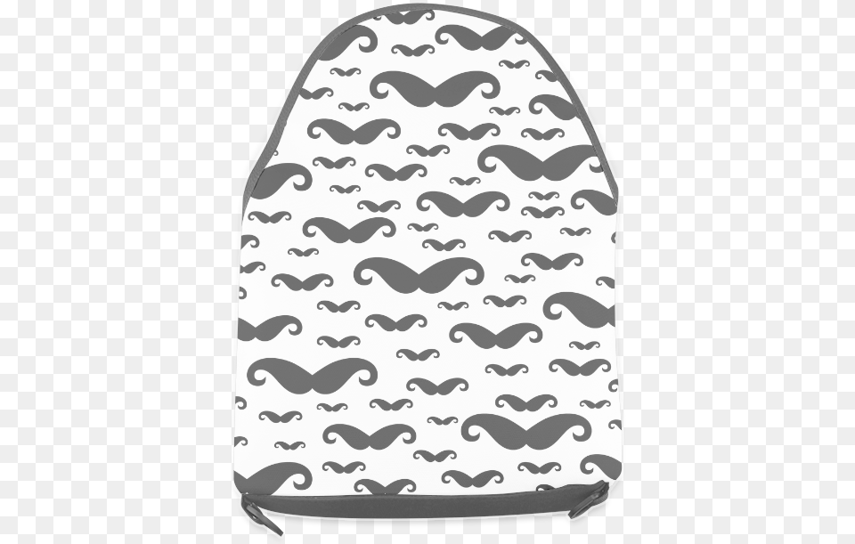 Black Handlebar Mustache Moustache Pattern Crossbody Beanie, Bag, Adult, Wedding, Person Free Png