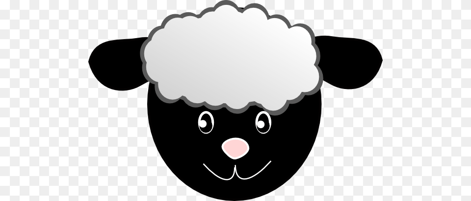 Black Happy Sheep Clip Art, Livestock Png
