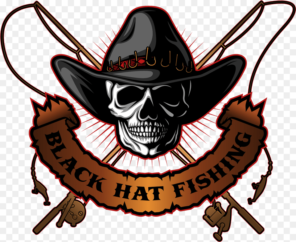 Black Hat Fishing Barker Let The Drummer Get, Clothing, Person, Face, Head Free Png