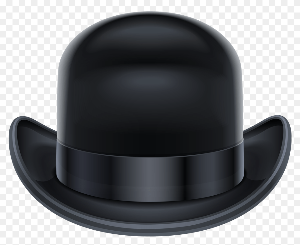 Black Hat Image Bowler Hat, Clothing, Hardhat, Helmet Free Png Download