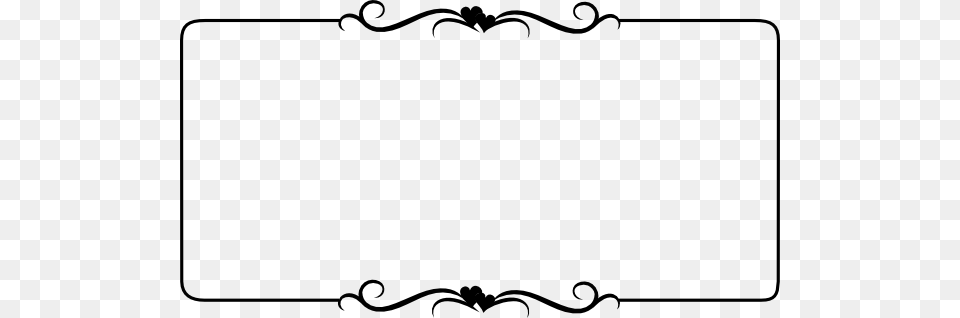 Black Heart Border Clip Arts For Web, White Board Free Png Download