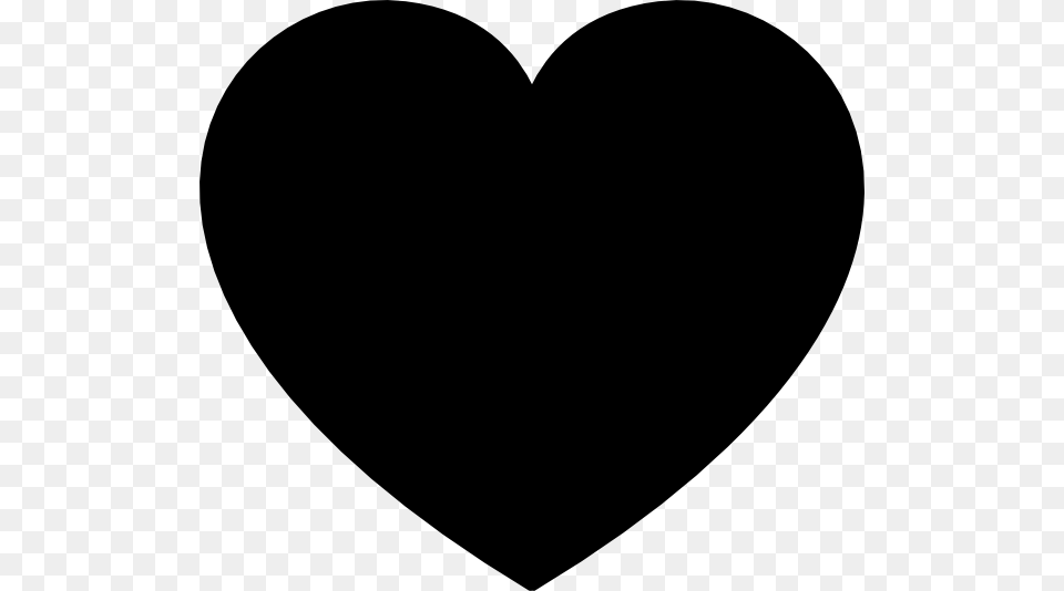 Black Heart Clip Art, Stencil Free Png Download