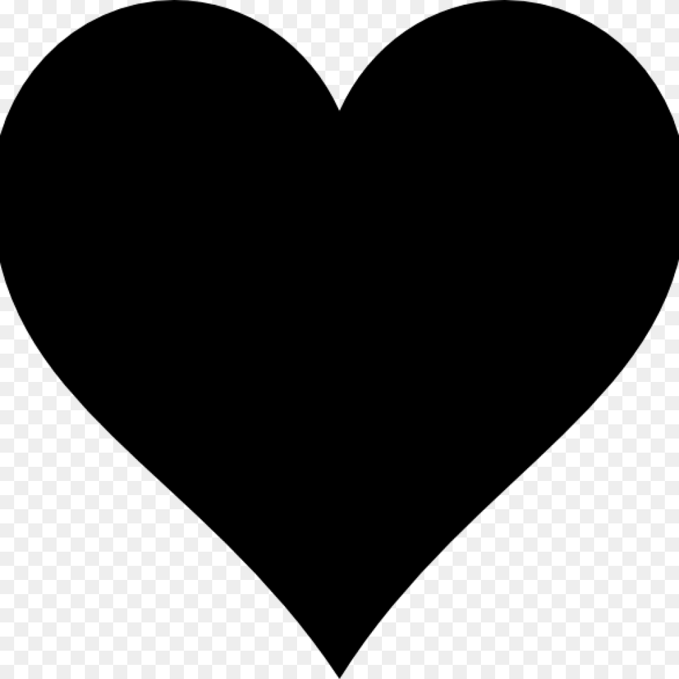 Black Heart Clipart Clipart Download, Gray Png
