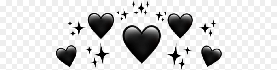 Black Heart Crown Free Png Download