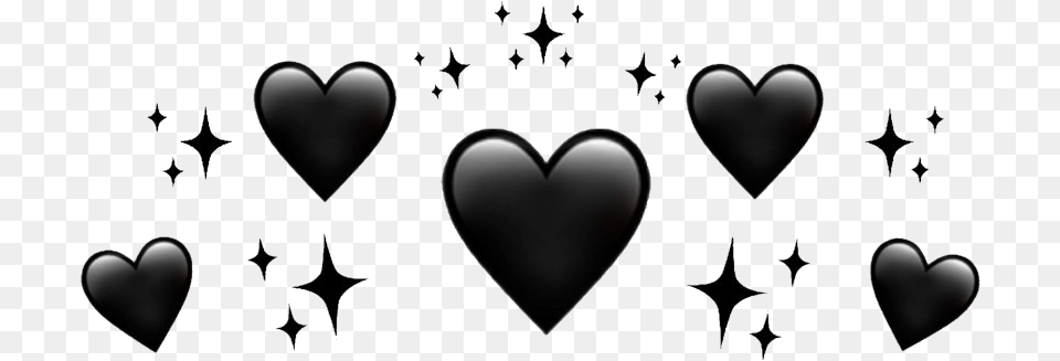 Black Heart Crown, Blackboard Free Transparent Png