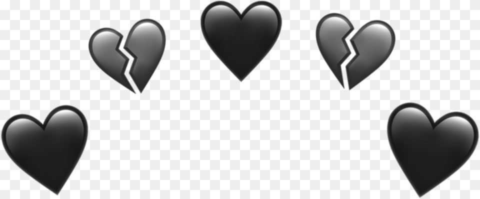 Black Heart Crown Emoji Black Heart Black Heart Emoji Crown Free Png