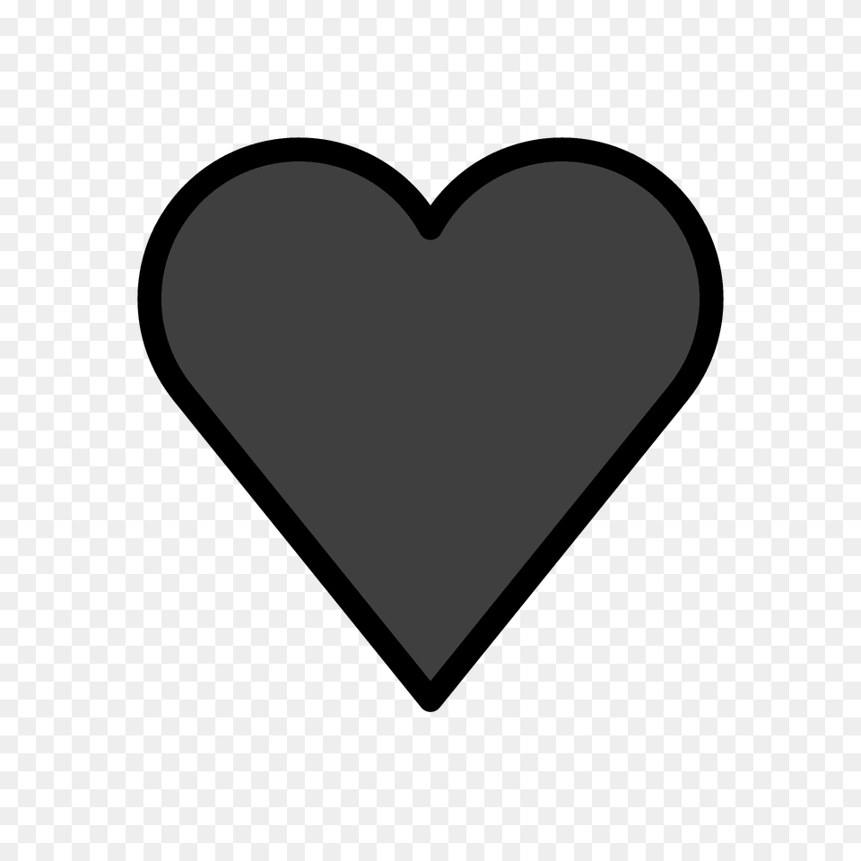 Black Heart Emoji Clipart Free Transparent Png