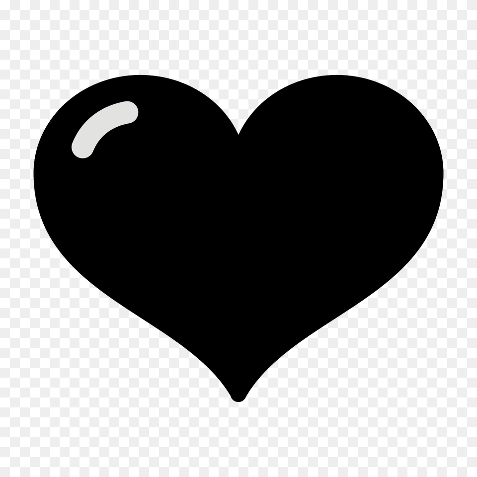 Black Heart Emoji Clipart, Astronomy, Moon, Nature, Night Free Png Download