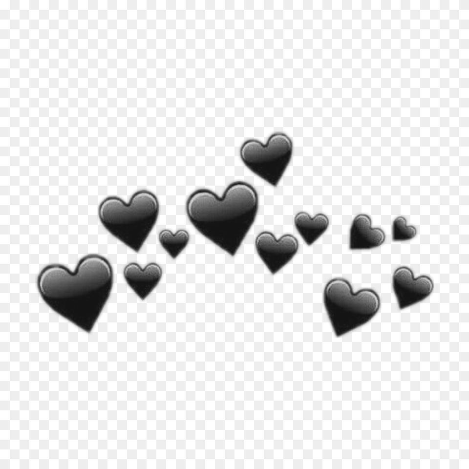 Black Heart Emoji Crown Emojicrown Black Heart Crown, Symbol Png