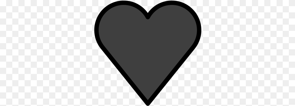 Black Heart Emoji Solid Free Transparent Png