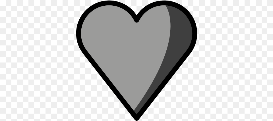 Black Heart Girly Free Png Download