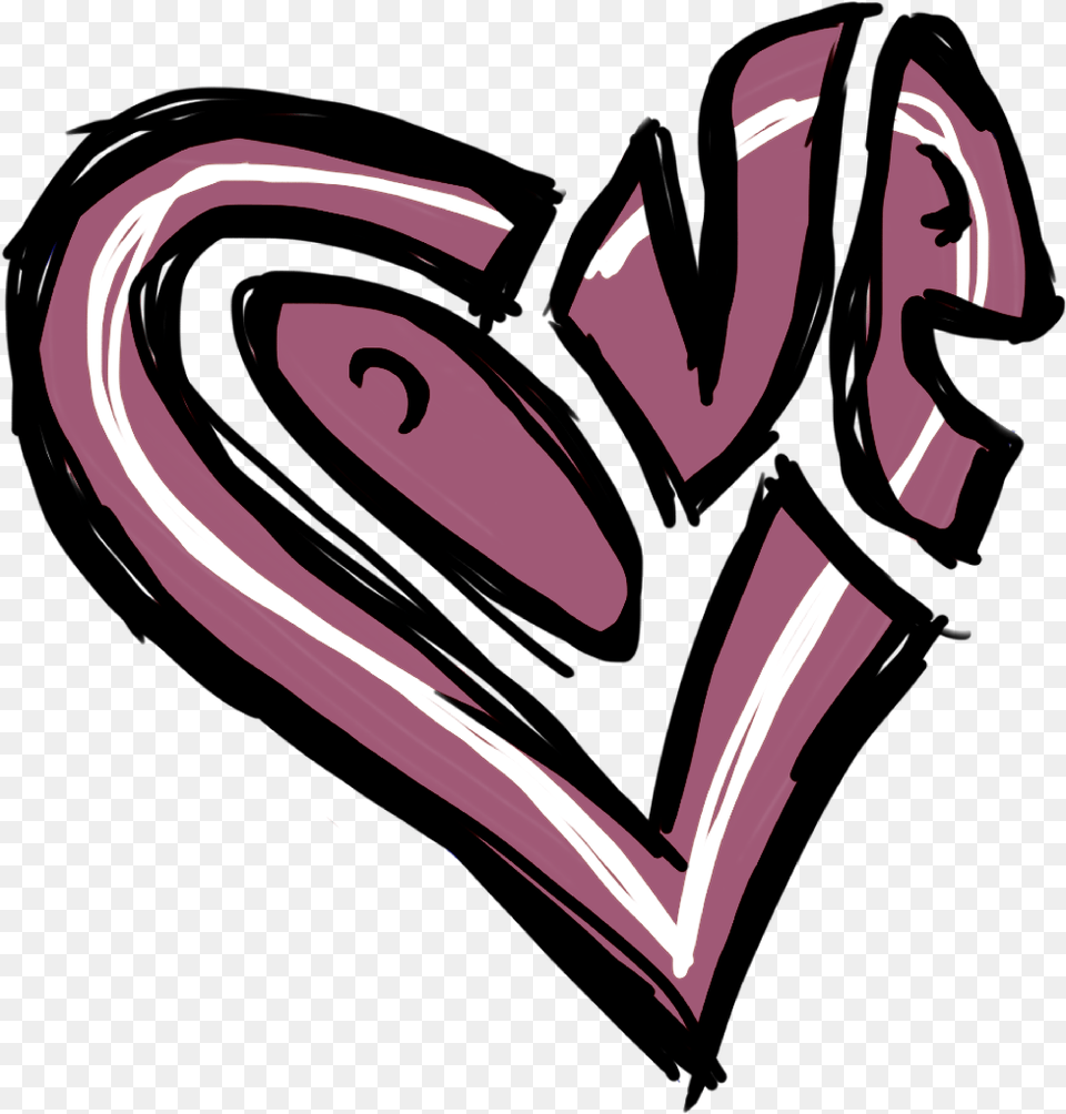 Black Heart Graffiti Heart Drawing Image With Drawing Graffiti Heart, Person Png