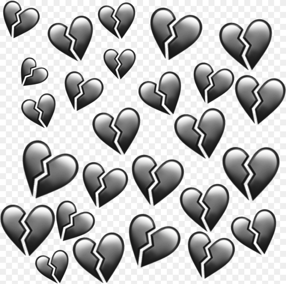 Black Heart Hearts Sticker By Ryan Hethey Free Png