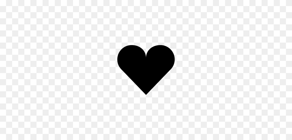 Black Heart Icon, Gray Png Image