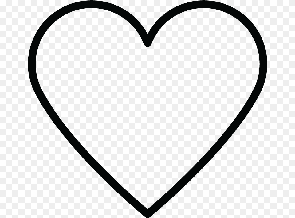 Black Heart Outline Tattoo Free Png Download
