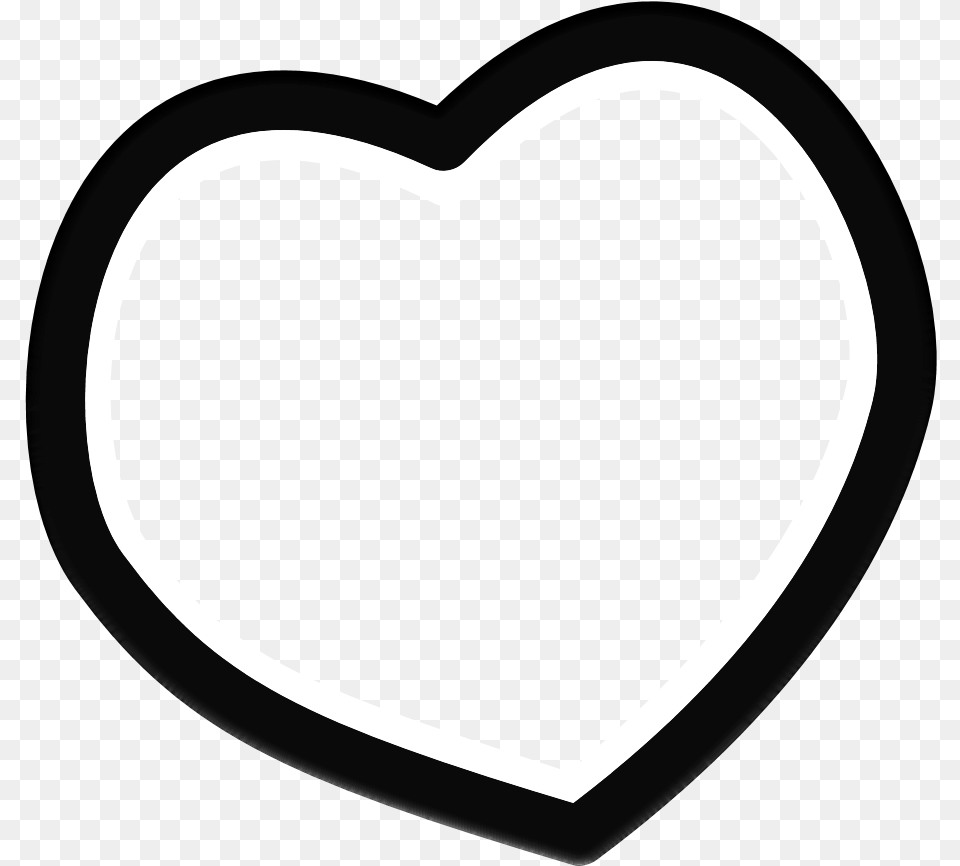 Black Heart Outlines Clipart White Heart Gif Free Png Download
