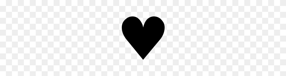 Black Heart Suit Unicode Character U, Gray Png Image