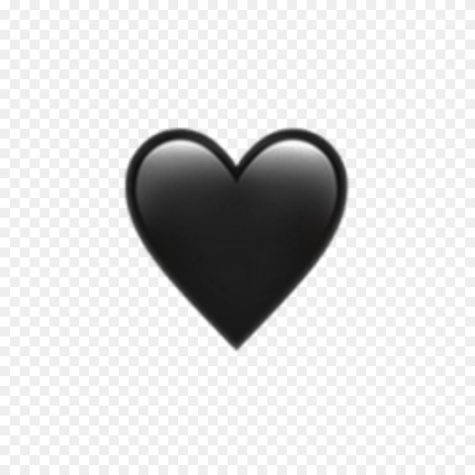 Black Heart Transparent Background Emoji Iphone Heart Free Png Download
