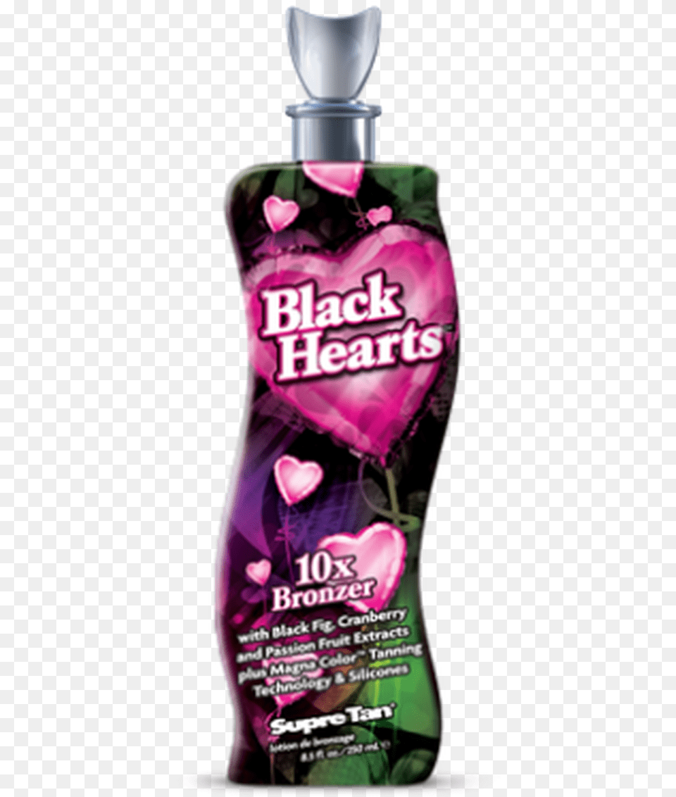 Black Hearts 85oz Supre I Supplements Bottle, Cosmetics, Perfume, Advertisement Free Png