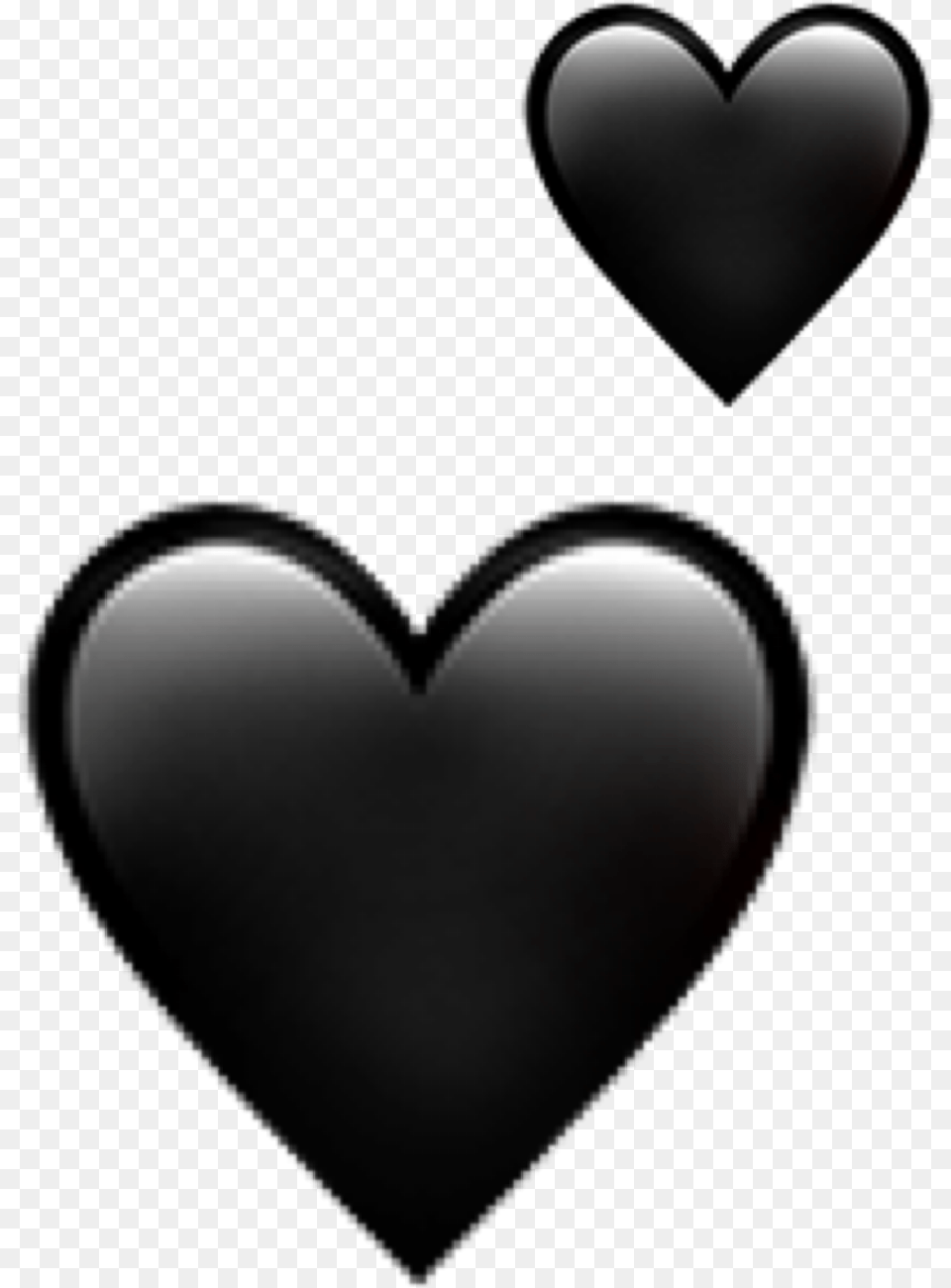 Black Hearts Followme Emoji Iphone Iphoneemoji Heart, Astronomy, Moon, Nature, Night Png