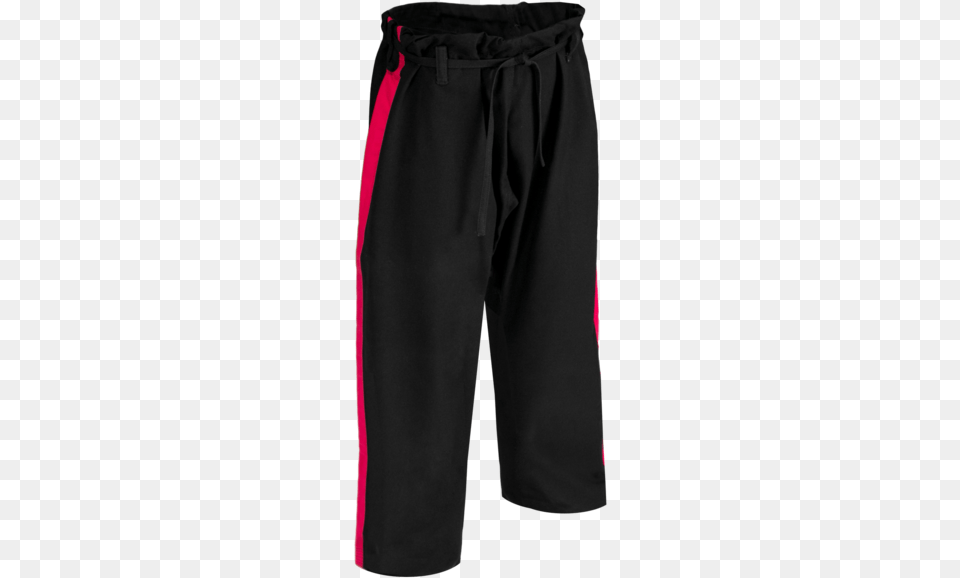 Black Heavyweight Pants With Red Stripe Pocket, Clothing, Shorts, Coat, Swimming Trunks Free Png Download