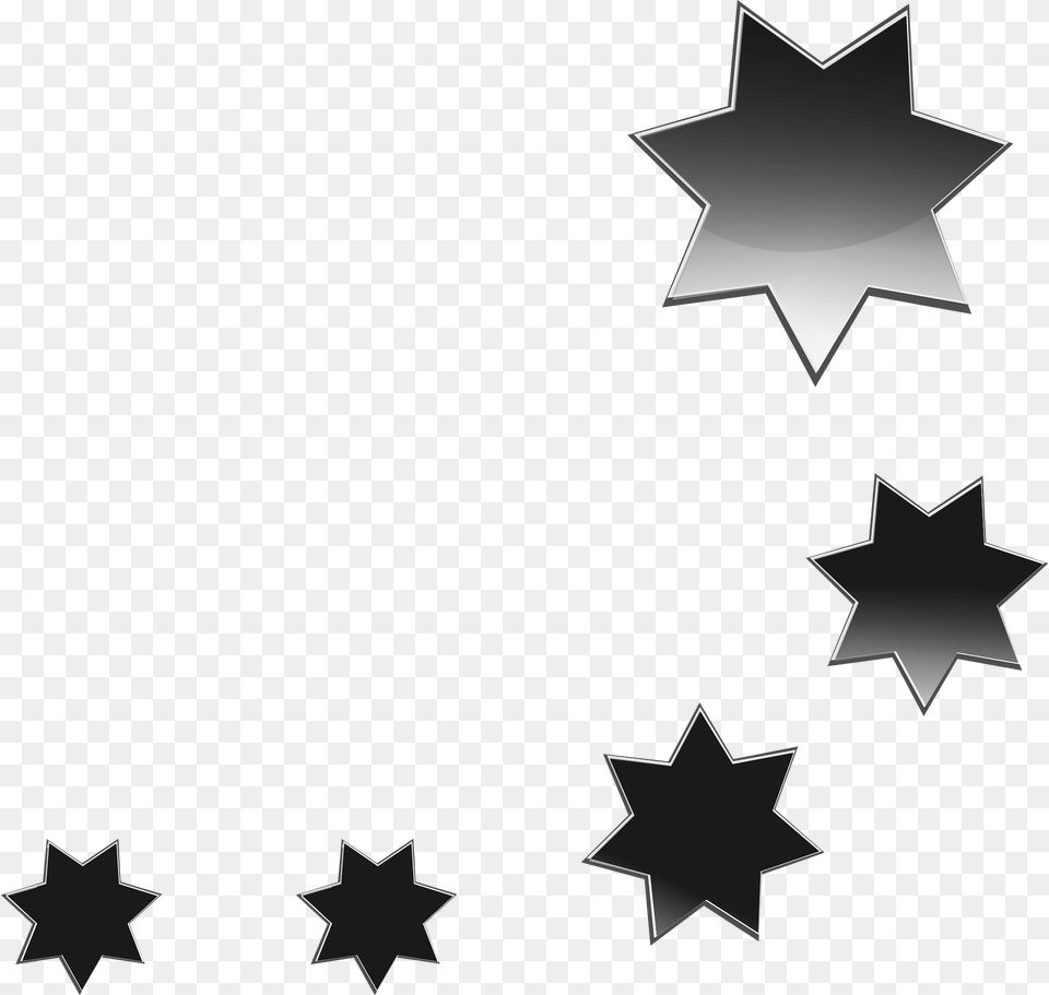 Black Heptagram Stars Clipart, Star Symbol, Symbol Free Png