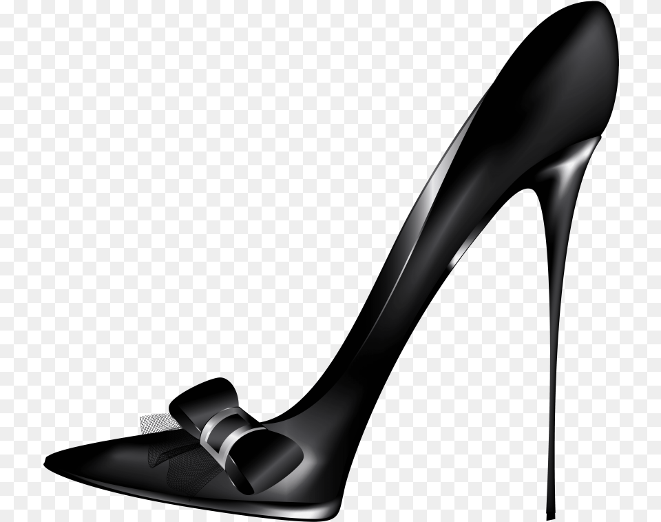 Black High Heels With Bow Images Transparent Black High Heel, Clothing, Footwear, High Heel, Shoe Png