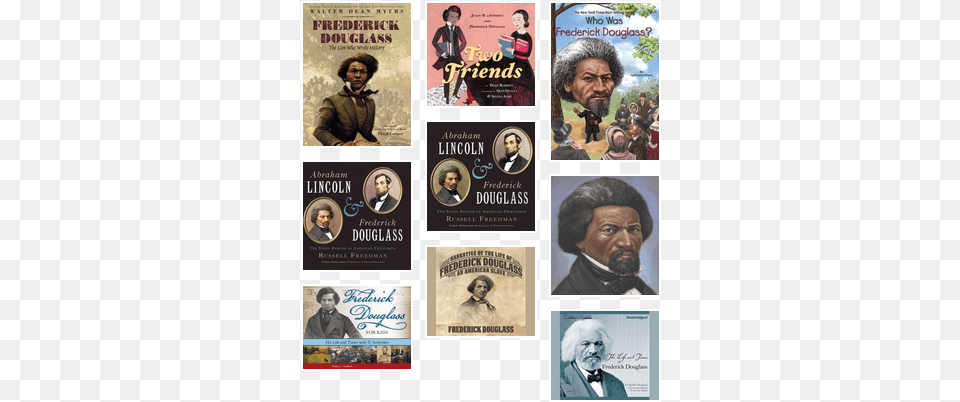 Black History Month Heroes Frederick Douglass, Book, Publication, Male, Adult Free Png
